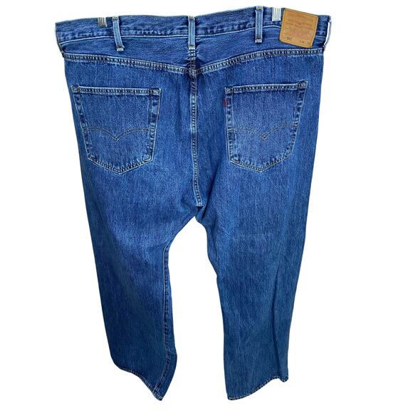 Levi's Premium 501 Original Fit Jeans Mens 46x32 Blue Straight Medium Wash Denim - Picture 2 of 11